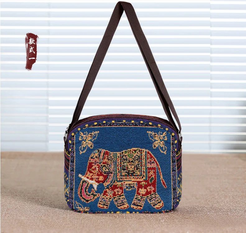 Lovely Double Side Embroidered Canvas Bag Factory Low Price Shoulder Bag Wholesale Handbag