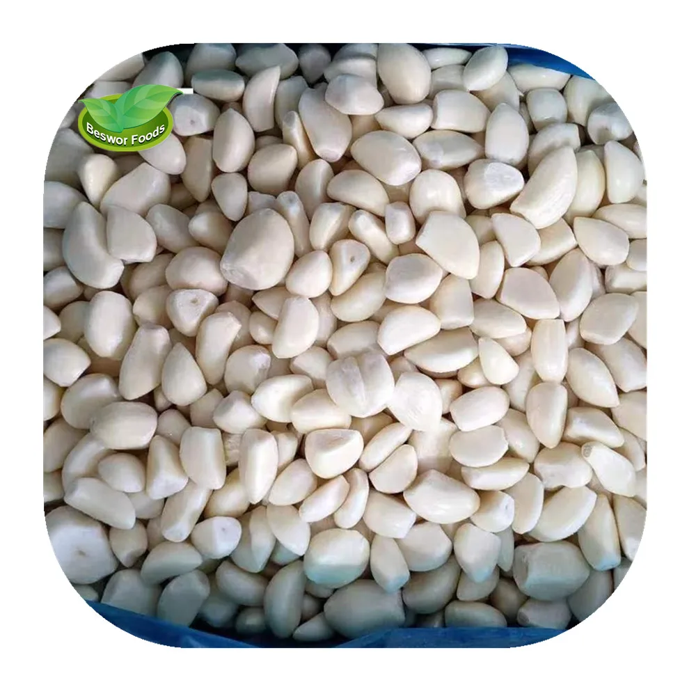 BRC certified new crop frozen peeled garlic cloves made in China frozen garlic for export