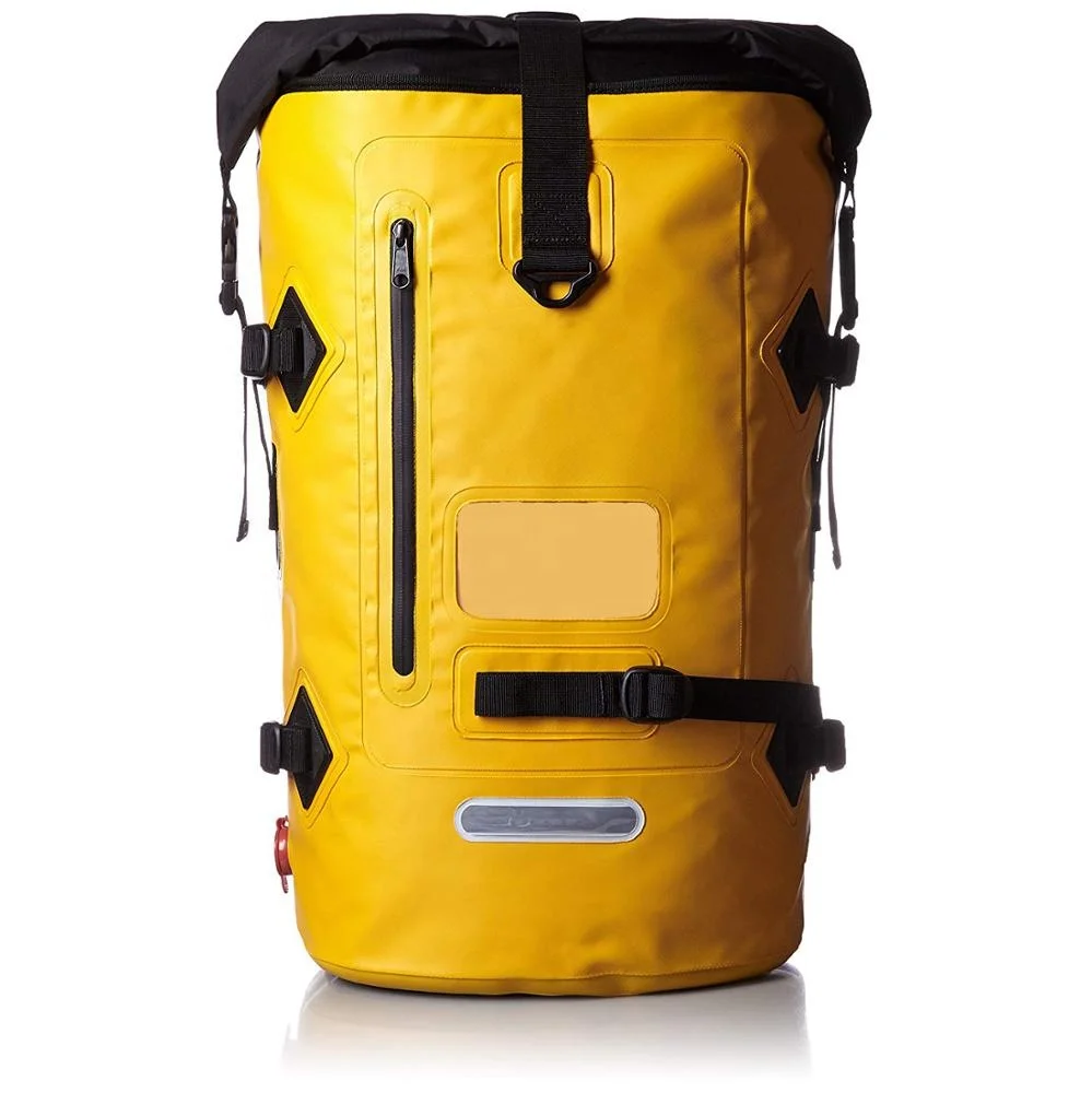 Big mountainbike backpack welded seamless Roll Top down Best adventure trip pvc 500D outdoor dry hiking bag For Camping travel