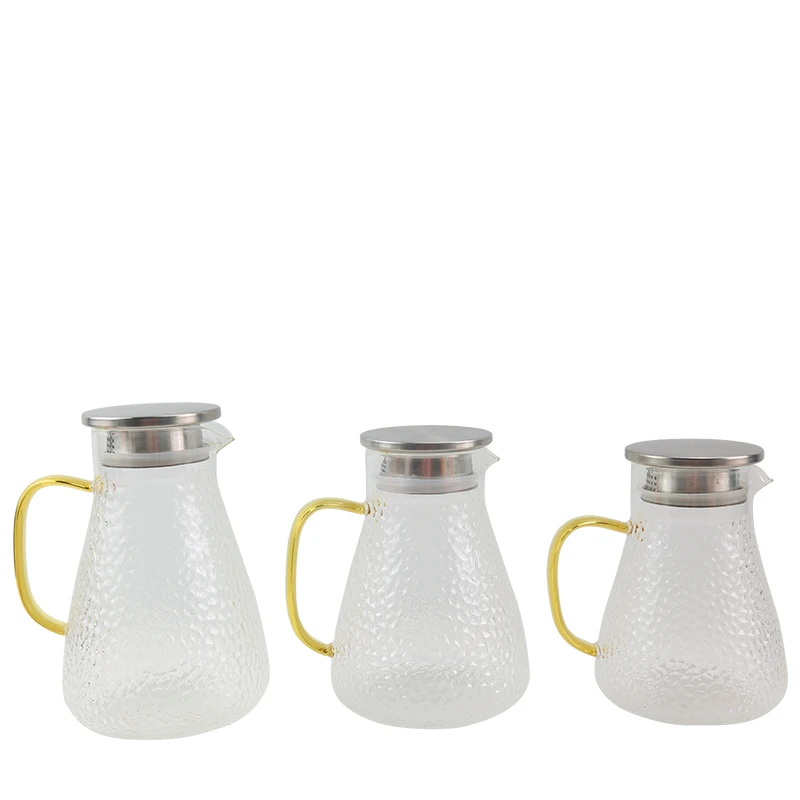 High borosilicate glass kettle household high temperature resistance tea pot with lid