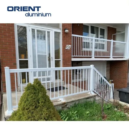 Outdoor Stair Aluminum Railings Handrails /Porch Railings and Posts/ aluminium handrail fittings and aluminium handrail profiles