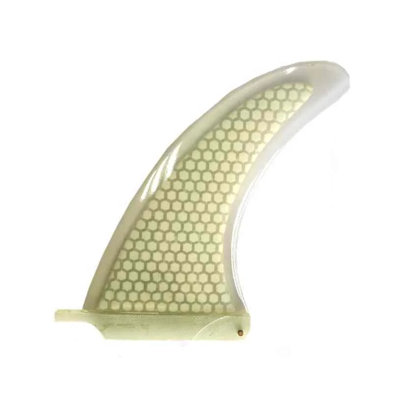 Surfing Accessories New Design center fin Transparent SUP Fiberglass Surfboard single fins