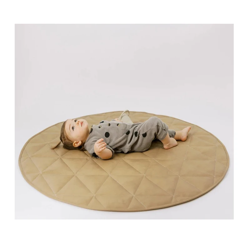 Waterproof Baby Play Mat Foldable Floor Mat for Crawling Non Toxic Anti-Slip Leather Mat for Babies Toddler and Kids Playtime