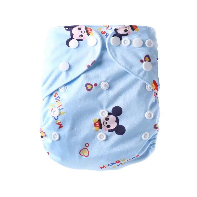 EASYMOM Wholesale 3-15KG Baby Cloth Diaper Soft Gray Suede Cloth All In One Baby Cloth Diapers For Babies