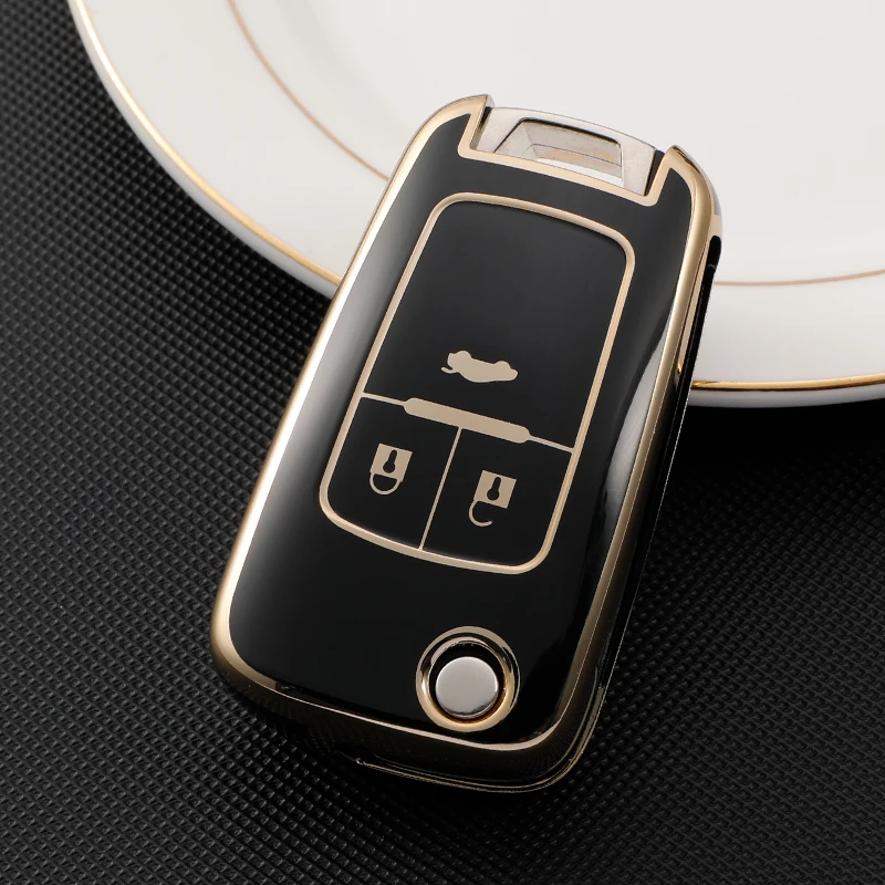 TPU Chevy Key Fob Cover,Keyless Remote Control Protector Replacement Fit for Chevrolet Equinox ,Car Key Case for Chevrolet