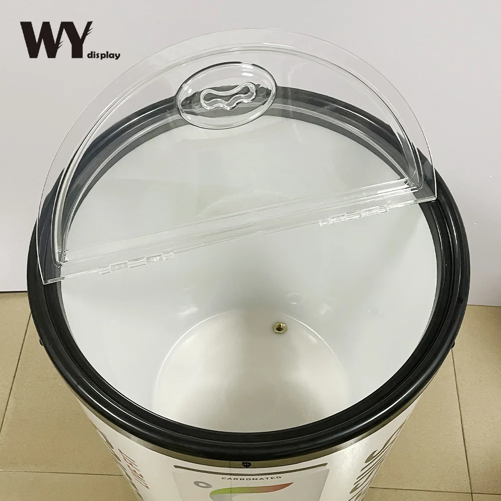 DD3348  Full Print Wine  Ice Storage Holder Beverage Tub Metal Galvanized Tin Pail Beer Ice Bucket for Parties