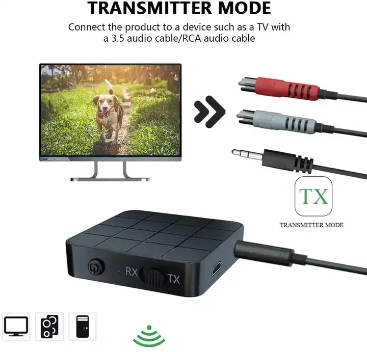HG Прямая продажа с фабрики 200 мАч Bluetooth аудио адаптер 2 в 1 передатчик приемник