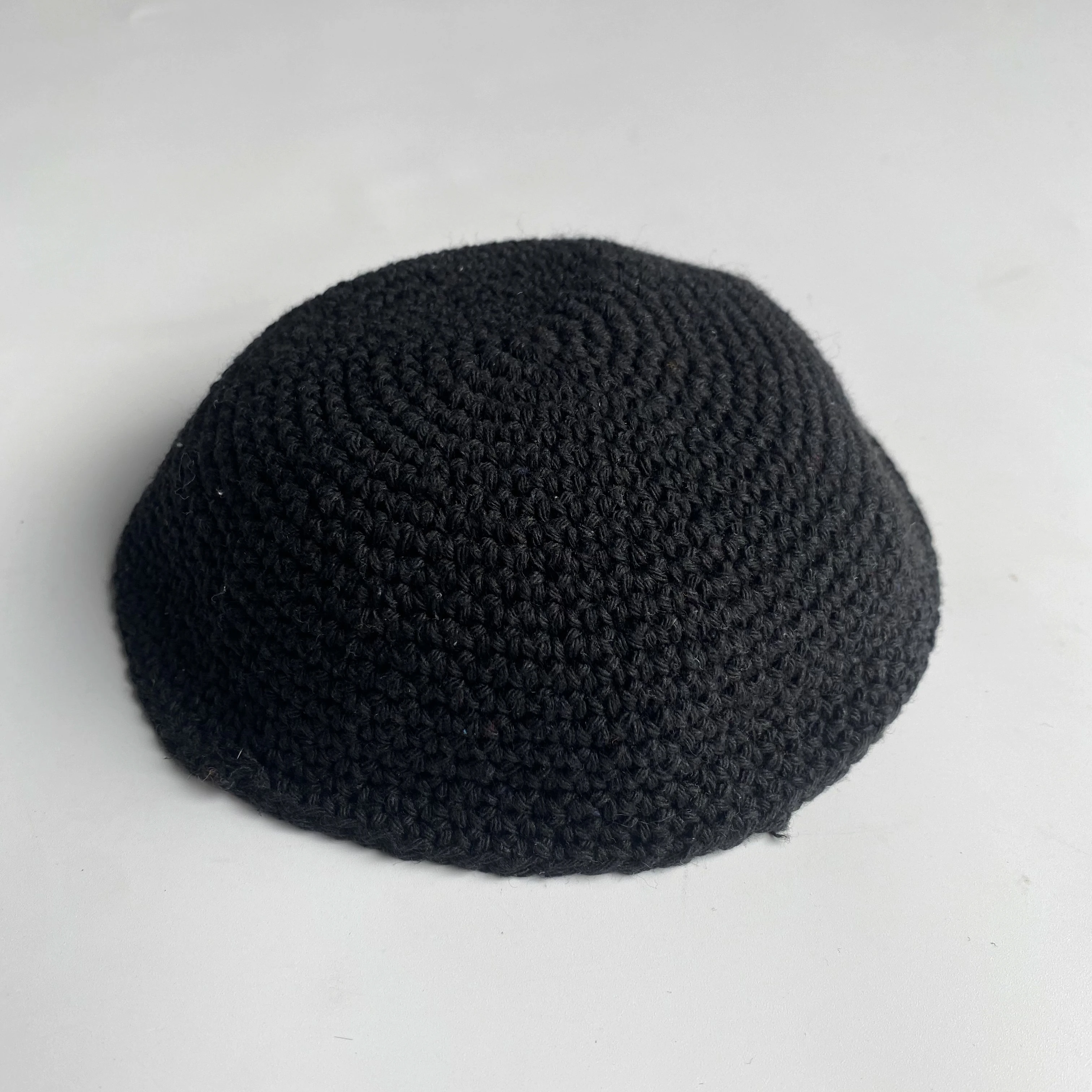 Custom hand knitting   Crocheted Jewish Yarmulka Kippah  with Custom Designs Israel  knitting embroidery kippah