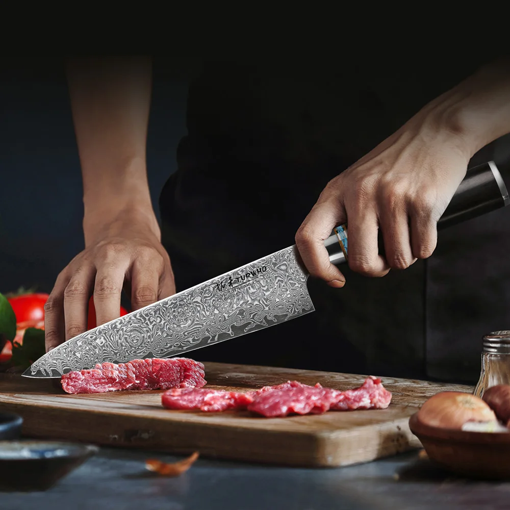 New Design Japanese Kitchen Damascus Steel Chef Knife