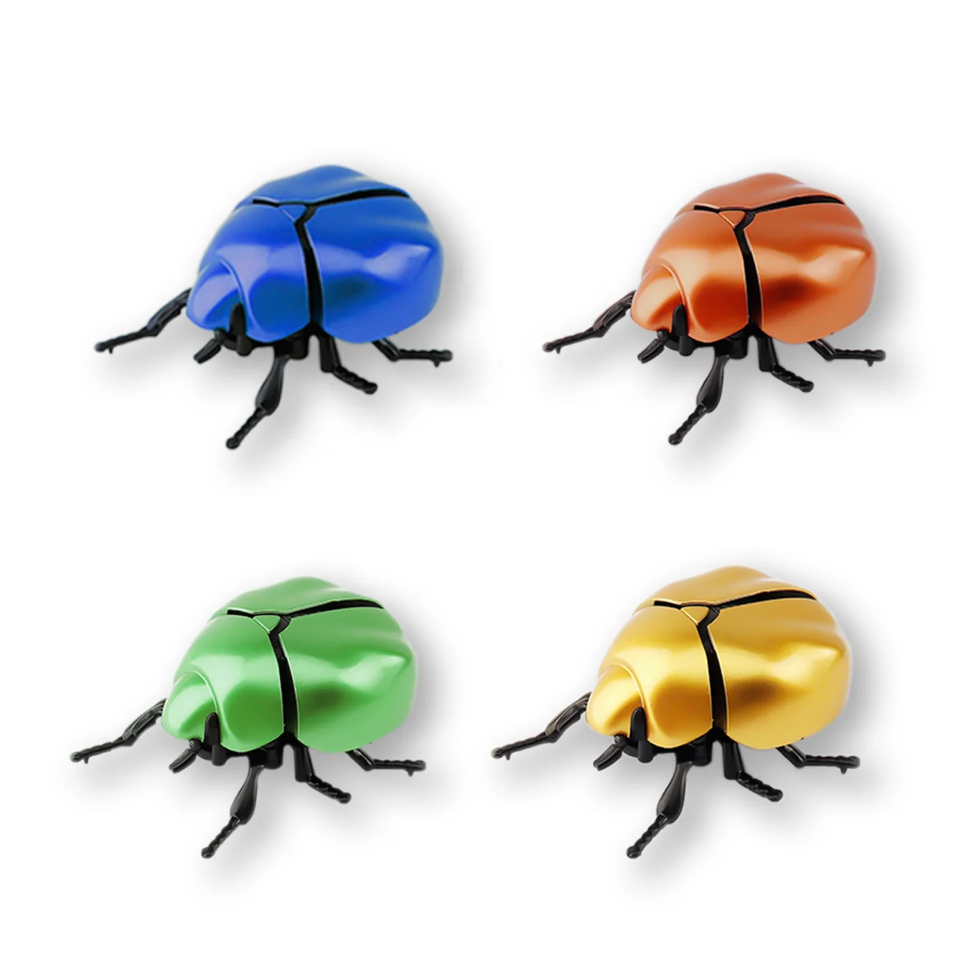 KUNYANG new promotional insect realistic natural science wind up function mini simulation scarab realistic plastic insect toy