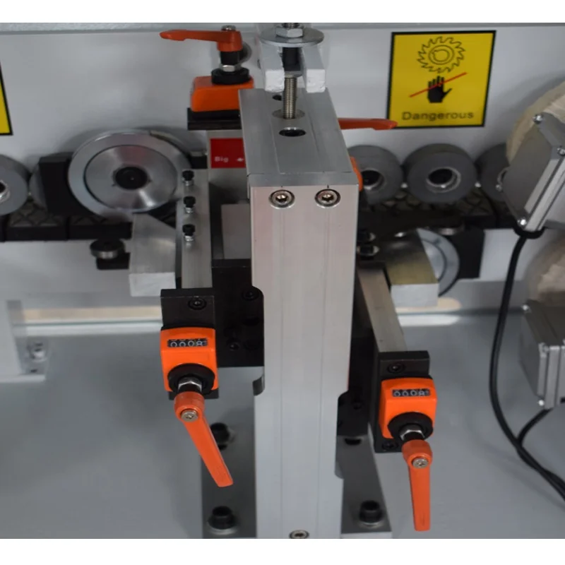 MF320 woodworking machinery wooden door cabinet MDF semi automatic edge banding machine