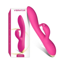Lovely bunny ear stimulating clitoris orgasm masturbator g spot stimulator vagina massage for male female