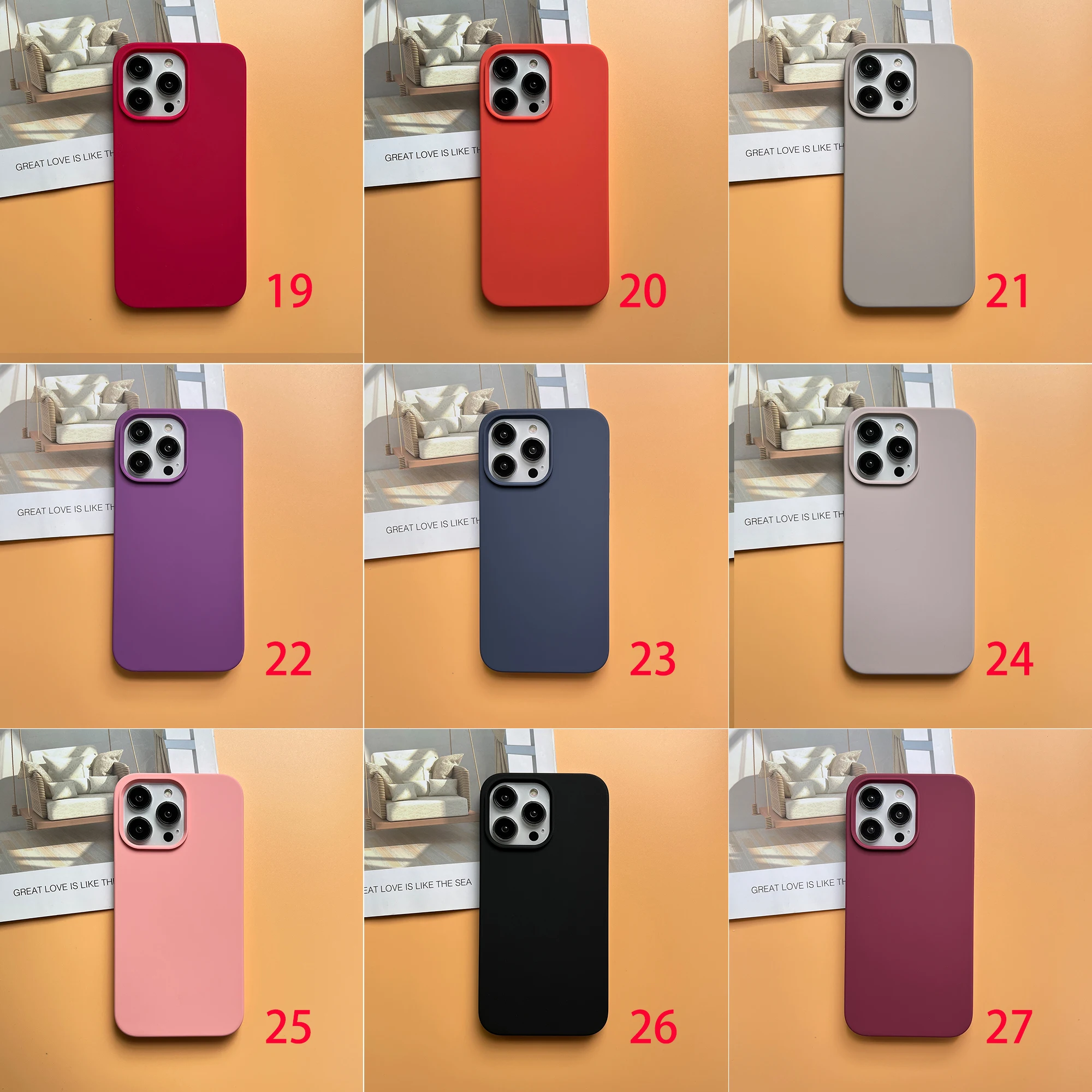 Silicone Phone Case For iphone 14 13 pro max Shockproof Liquid phone Case Cover For iphone 12 11mini X/XS XR XS MAX SE3 8PIUS