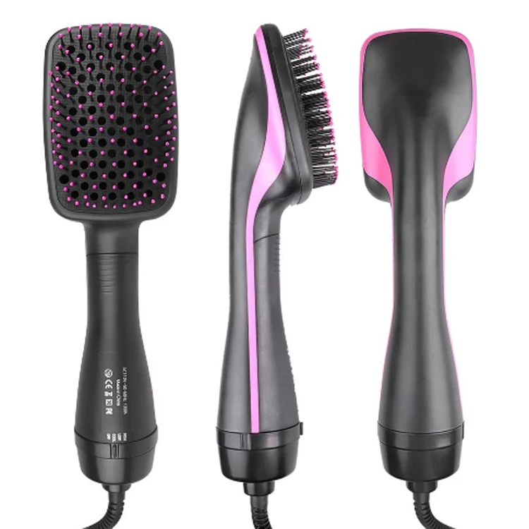 2 and 1 Multifunctional Hair Straightener Negative Ion Comb One Step Hair Dryer Hot Air Brush