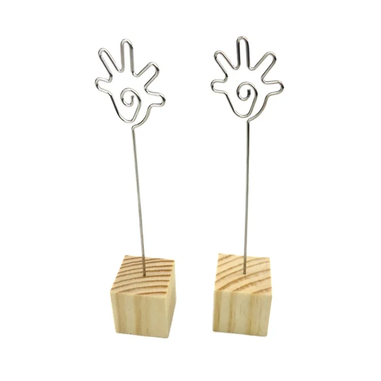 Rustic Wood Table Numbers Holder Wood Place Card Holder Party Wedding Table Name Card Holder Memo Note Card