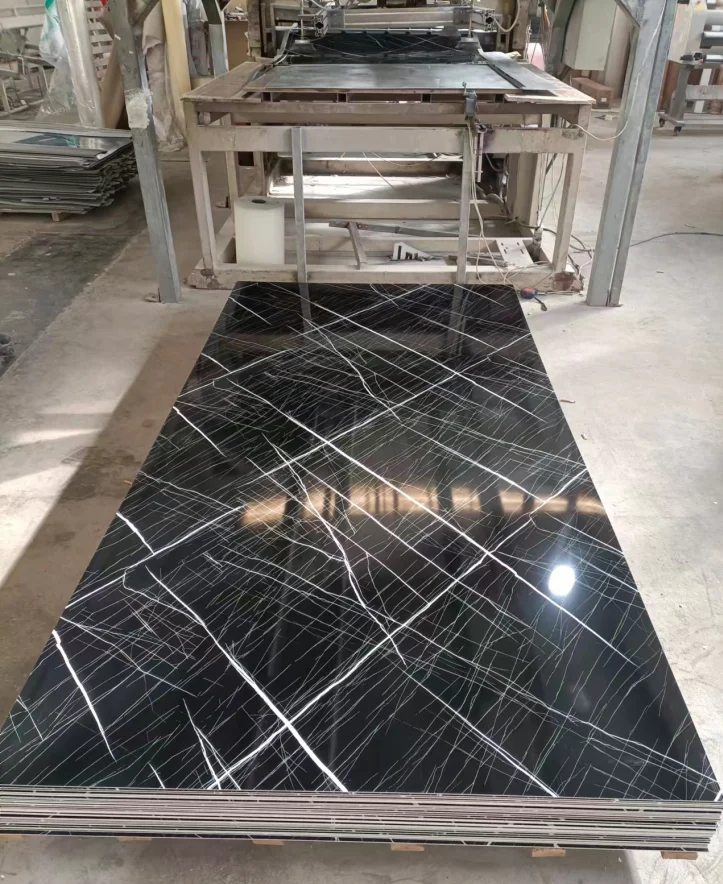 2.8m high glossy uv marble sheet spc wall marble board 3mm for wall decoration