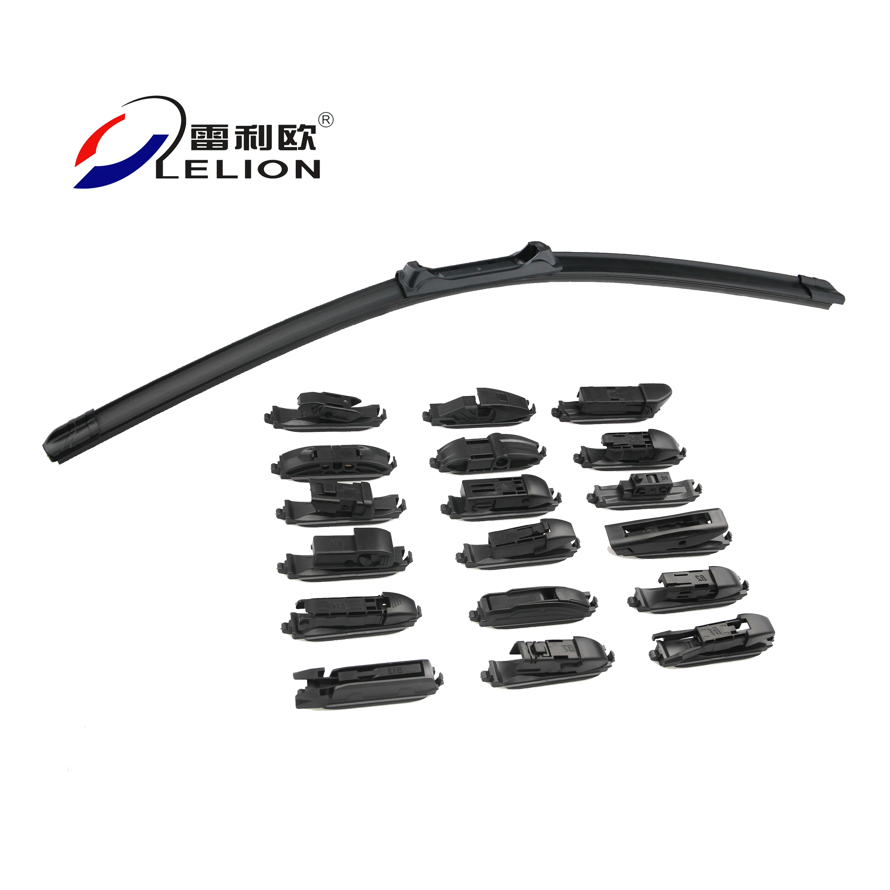 LELION Multi-function Car windscreen Wiper Blade Universal Silicone Windshield Wiper Choose One Adapter frameless wiper blade