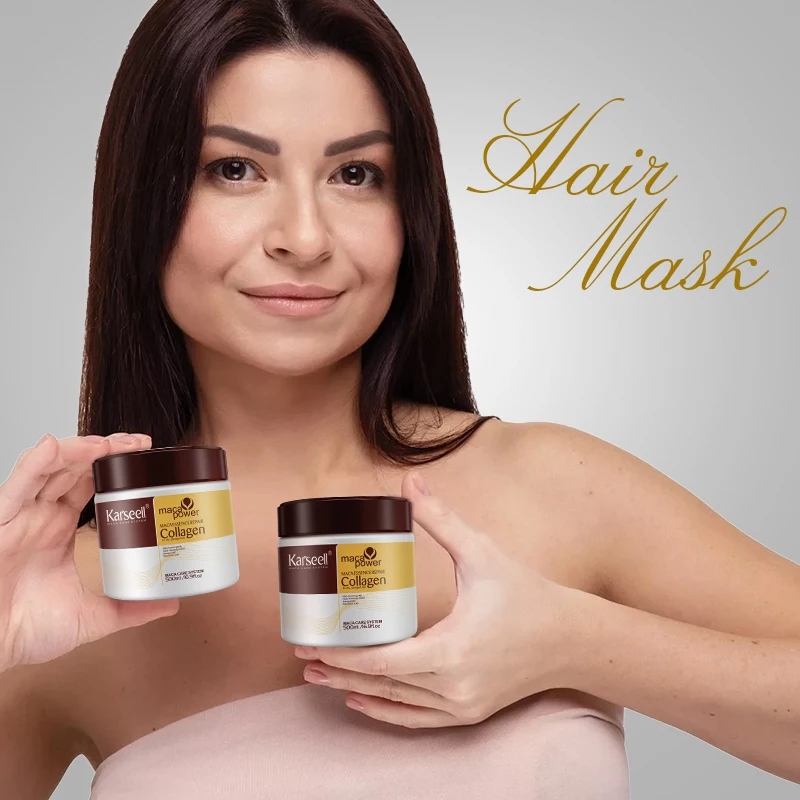 Karseell Private Label Продукты для волос сухих и поврежденных коллагеновая маска коллаген 500 мл