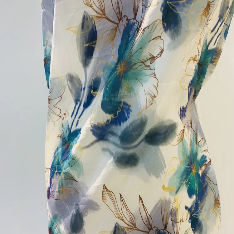 Quilted Colorful Pattern Acetic Acid Women Acetate Solid Clothes Dress Fabric with 80%Acetate15%Silk 5%polyester