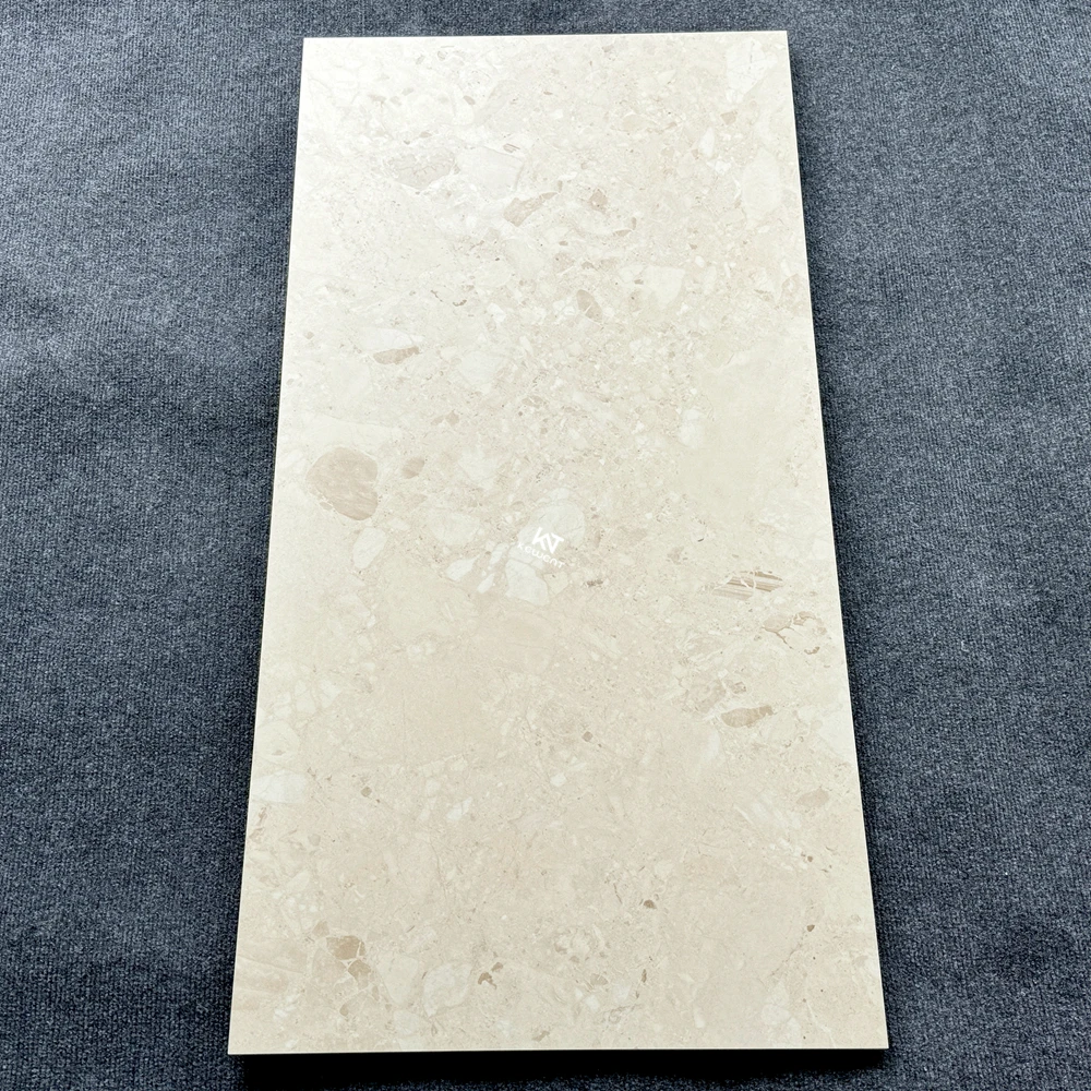Foshan Hotel 120 By 60 24x48 Large Beige Porcelain Porcelanato Terrazzo Floor Tiles 1200x600