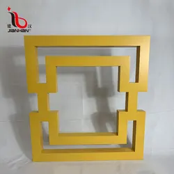 customized yellow exterior aluminum curtain wall panel laser cut wall art aluminium panel