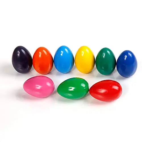 9 Colors Toddler Crayons Egg Crayons Washable Crayons for Kids Ages 1-3