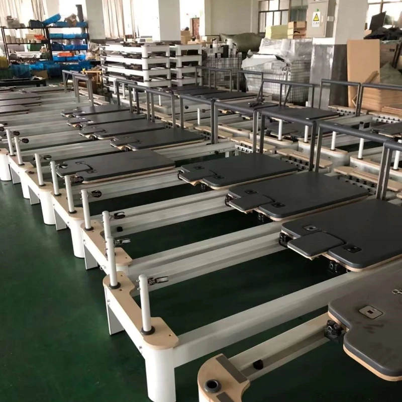 Gericon Fitness Sports Gym Studio Newest Machine White Aluminium Pilates Reformer for Balance Body