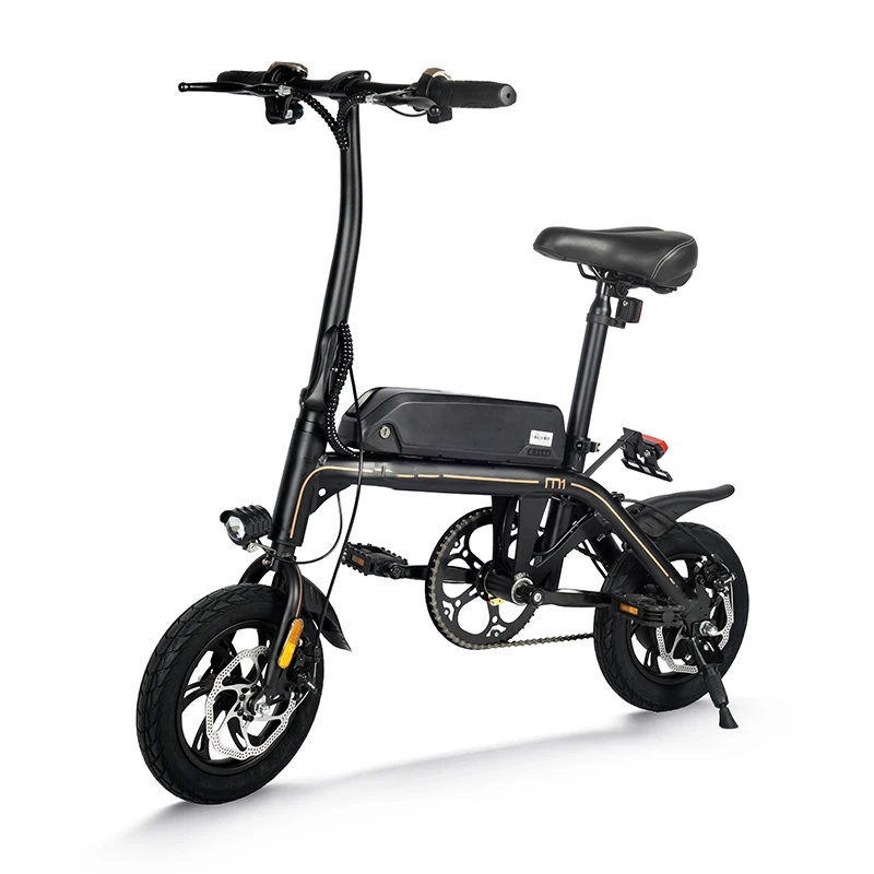ADN-M1 mini 36V 6Ah 250W Rear Hub Motor 6 Speed 12 Inch Frame City Ebike Alu Alloy  Pedal Assist Electric Bicycle Ebike