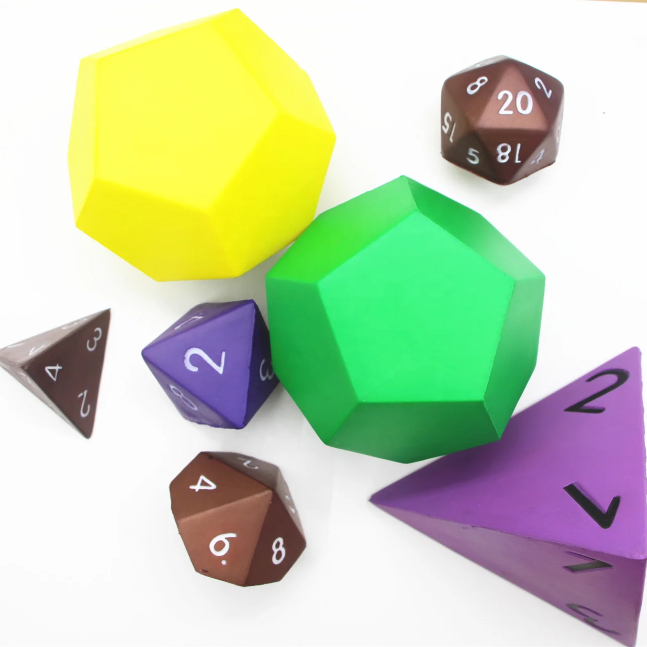 Custom Printed Fitness Dice Workout Exercise Training Sports Dice 12 Sided Anti Stress Dice