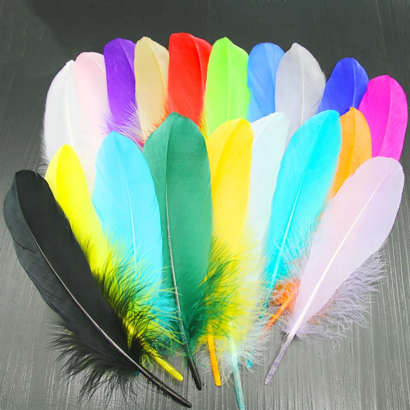 28 Color Large In Stock Supply Diy Feather Hard Large Floating Feather Wedding Wedding Dress Children Handmade Decoration