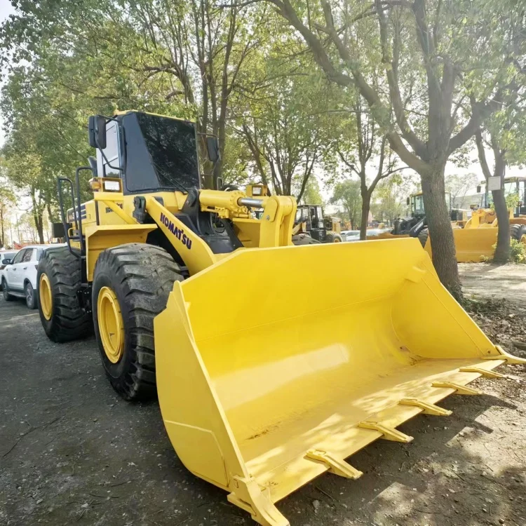 Оригинальный подержанный погрузчик Komatsu для продажи WA470 Weichai дизельный