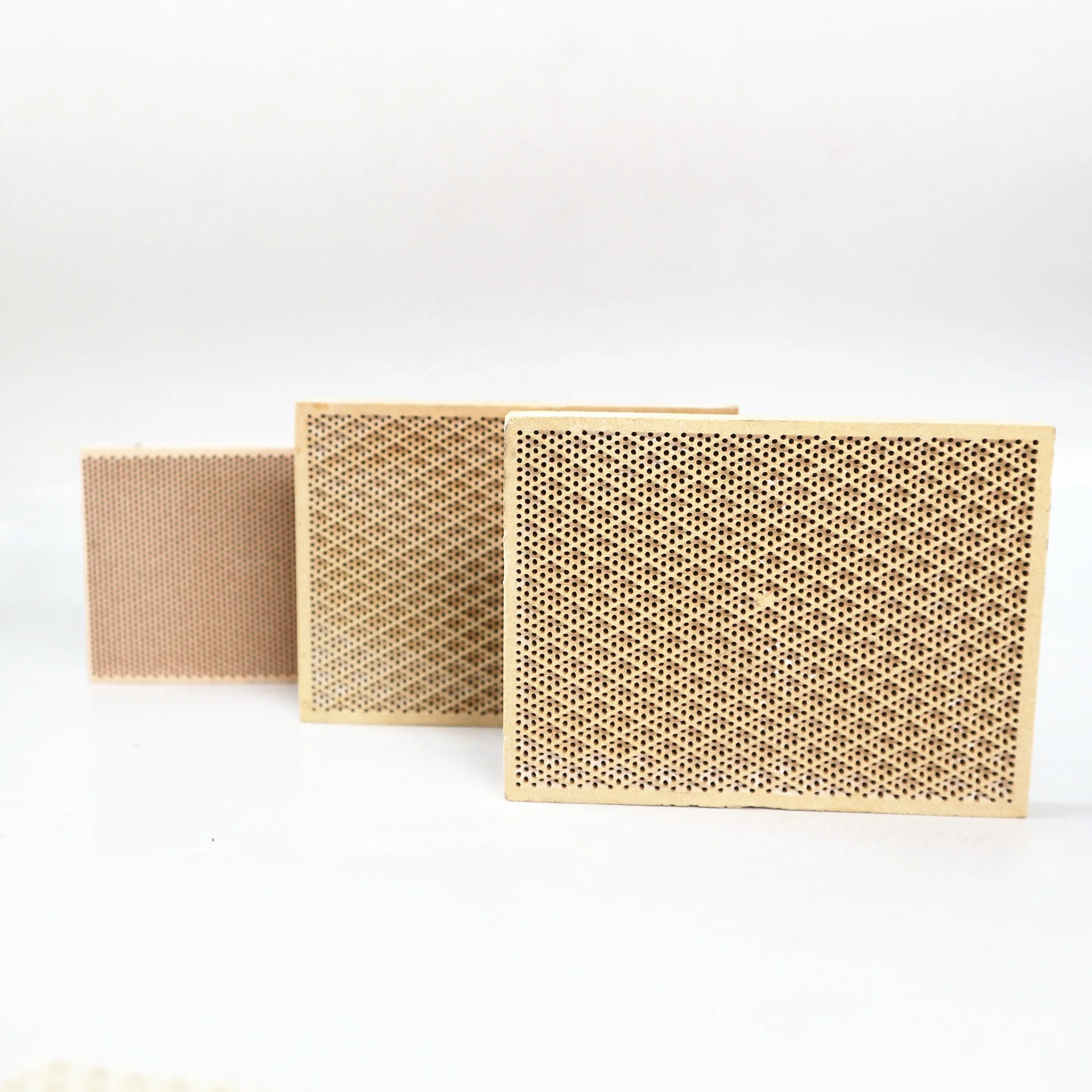 custom Large size far infrared honeycomb ceramic burner plate for barbecue grill ceramic plate red external ceramic