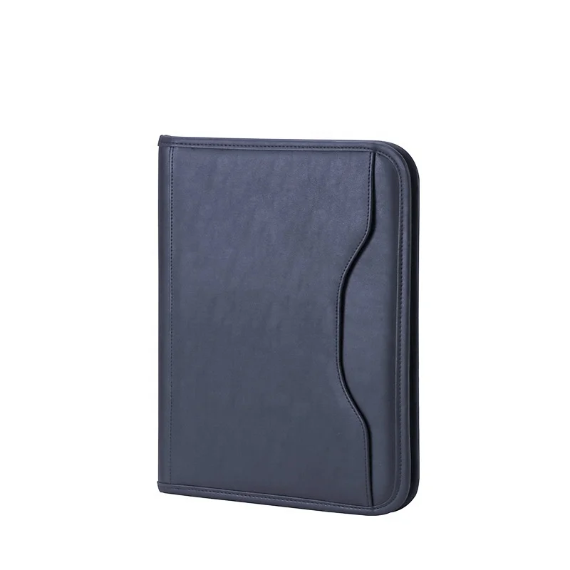 Zipper Portfolio Binder File Case Folder Custom LOGO Embossed Document Portfolio