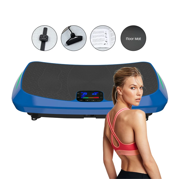 4D Fitness Plate Gym Equipment Whole Body Vibration Plate Vibration Platform Professional With Remote Control Watch Equipment