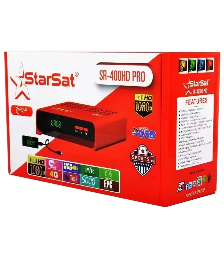 Dvb-S2 SR400HD Pro With Hd-Out Channels And Connector Fta Hd Satellite Receiver Satellite Menu Tv Deco satellite menu tv decoder