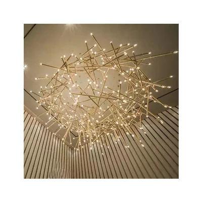 Casting brass branches frame with High quality crystal glass tear drops most modern Luxury Chandelier for Villa Living room