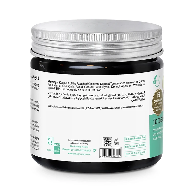 Collagen & Avocado black Extract Mud Facial   With Dead Sea Minerals