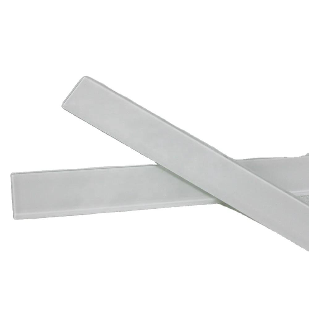 White color Painting glass with Polished Edge