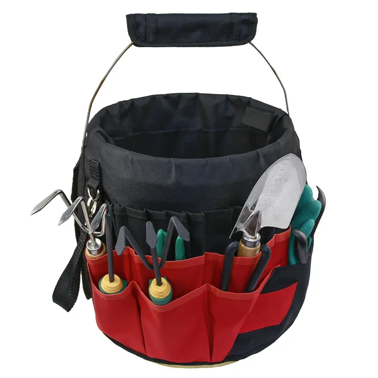 Hot Sales Wholesale Custom Garden Bucket Tool Organizer Multi-Purpose Tool Bucket Organizer with 42 Pockets