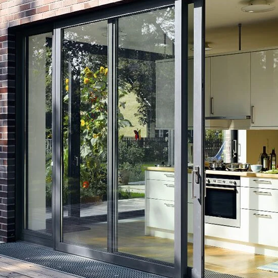 Новейший дизайн villa house площадью оконные и дверные 4 панели алюминиевые раздвижные двери с порошковым покрытием