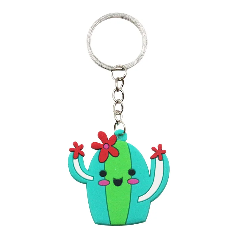 PVC Key Chain Cactus Hat Hot Dog Horse Guitar Sand Hammer Metal Pendant Customized Light Keychain Zinc Alloy Gift Mexico PVC,PVC