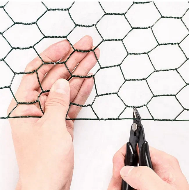 Galvanized Hexagonal Iron Wire Mesh/Black PVC Coated Woven Chicken Wire Fence