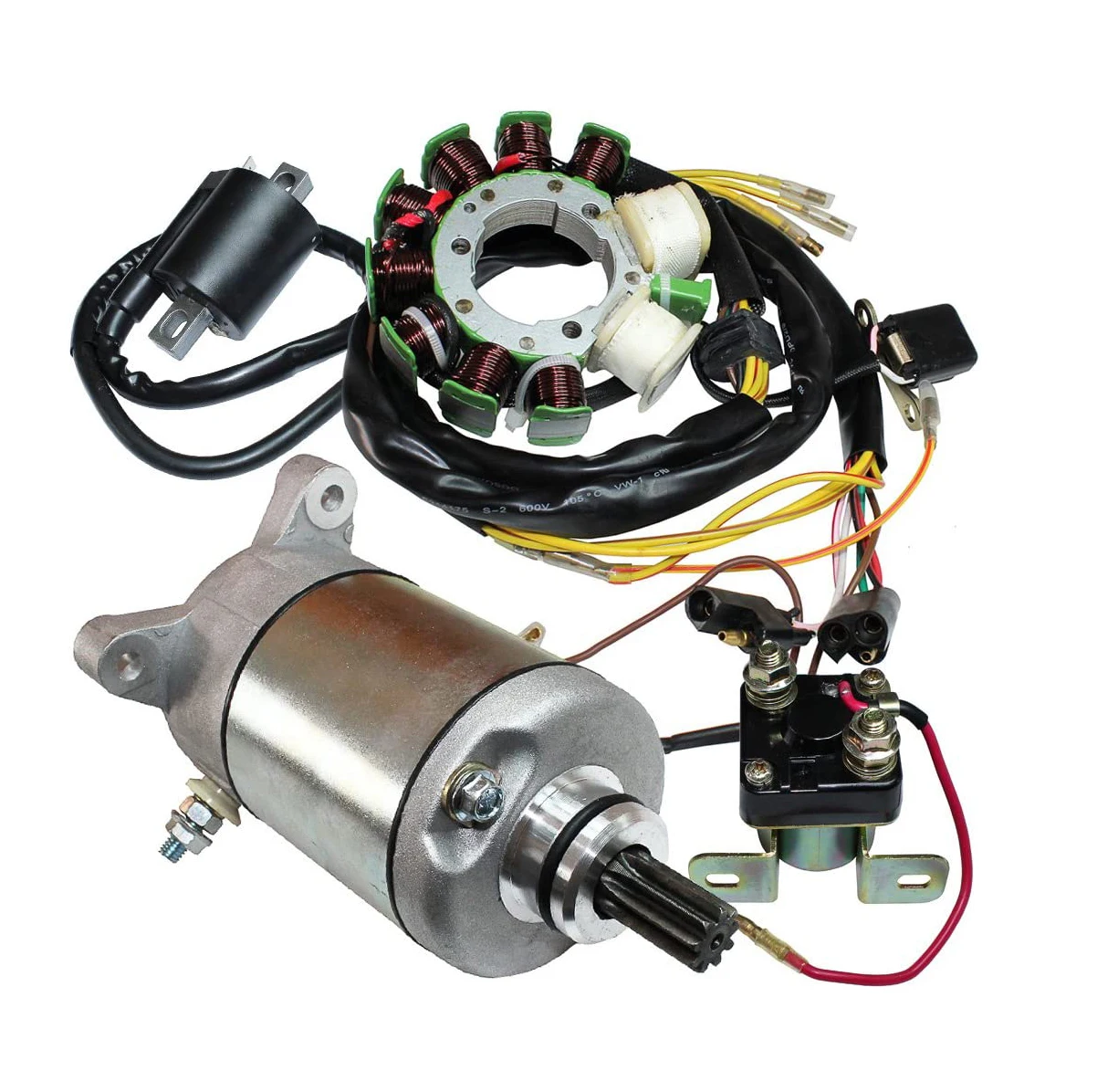atvutv parts & accessories Magnum 425 4X4 1995 1996-1998 Stator Starter Relay Solenoid and Ignition Coil For Polaris 4-Stroke