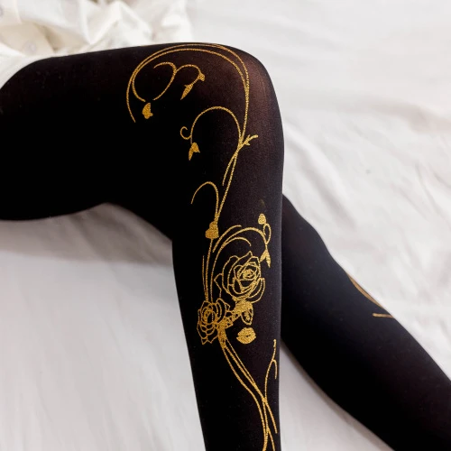 Unique Plus Size Garter and Black Skirt Color Nylon Women Stocking