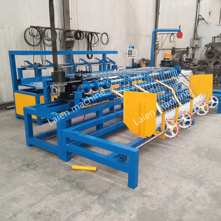Laien Full Automatic Chain Link Fencing Net Making Machine/double Wire Mesh Chain Link Fence Weaving Machine Manufacturer
