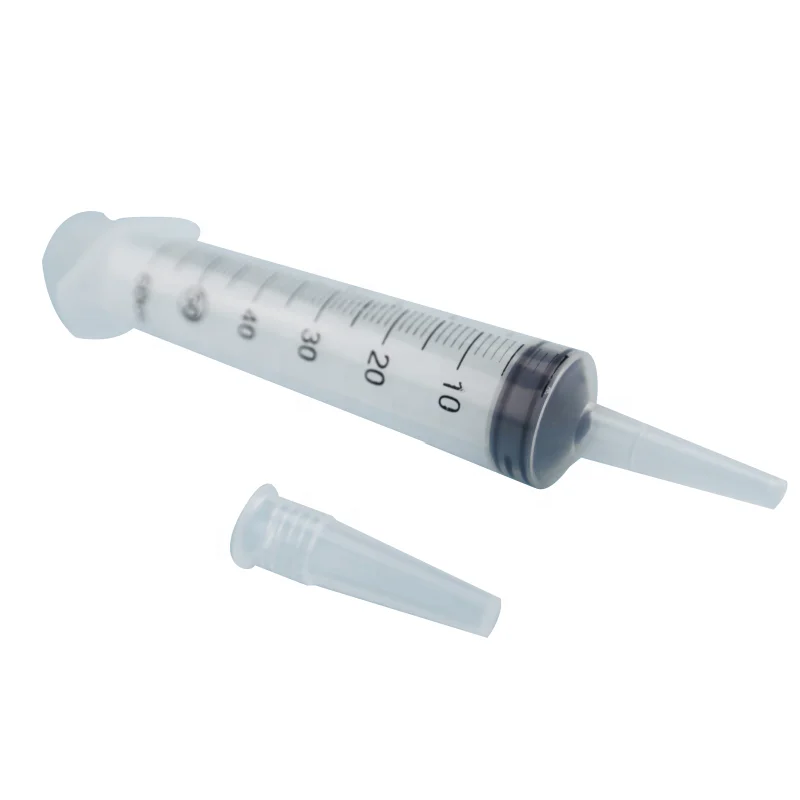 Jiangxi hongda CE approved 50 ml 60ml 100ml syringe  with catheter tip large irrigation syringes