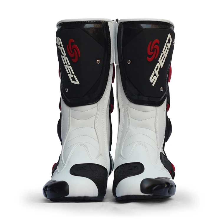 SLKE Motorcycle GP MX MTB BMX ATV Shoes Riding Racing Anti Fall Dirt Bike Off Road Leather Motorbike Motocross Protective Boot