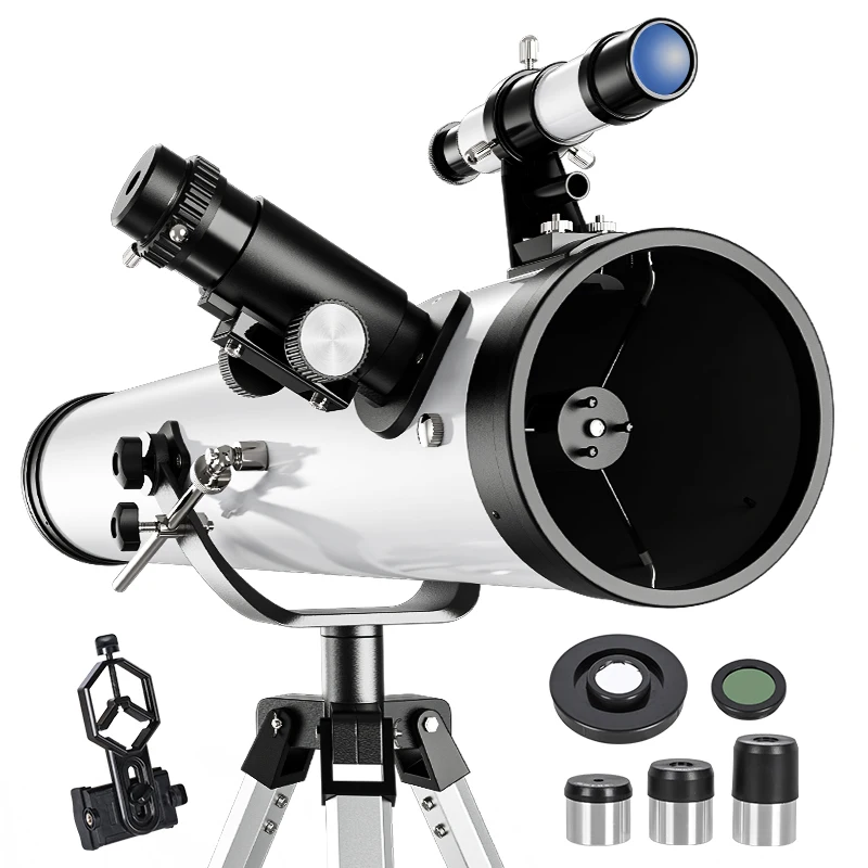 F70076 Reflective Professional Astronomical Telescope Monocular 875X for Stargazing Bird Watching Kids Moon Sun Filter OSL-76