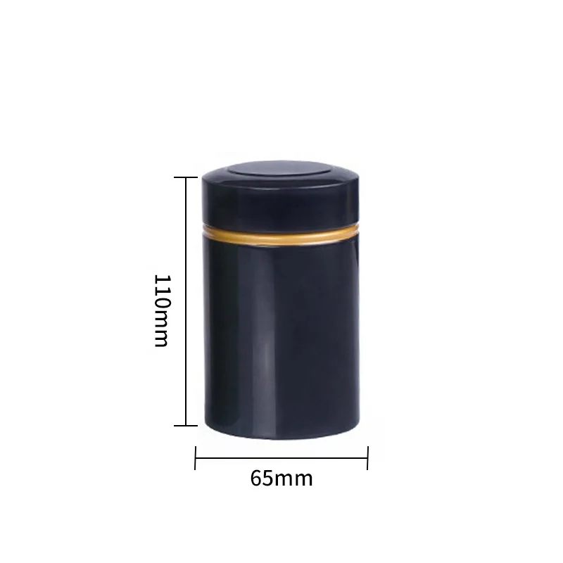 Tea Tin Storage Box Round Shaped Sealed Jar Cans Metal Coffee Tea Tea Iron Box Tinplate Container for Gift Empty Tin Case