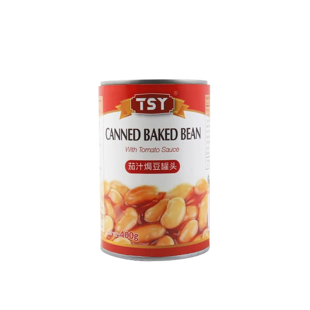 TSY Food Chinese Factory High Quality Tinned Vegetable Food Manufacturer Low Price Tasty Canned Baked Beans in tomato sauce